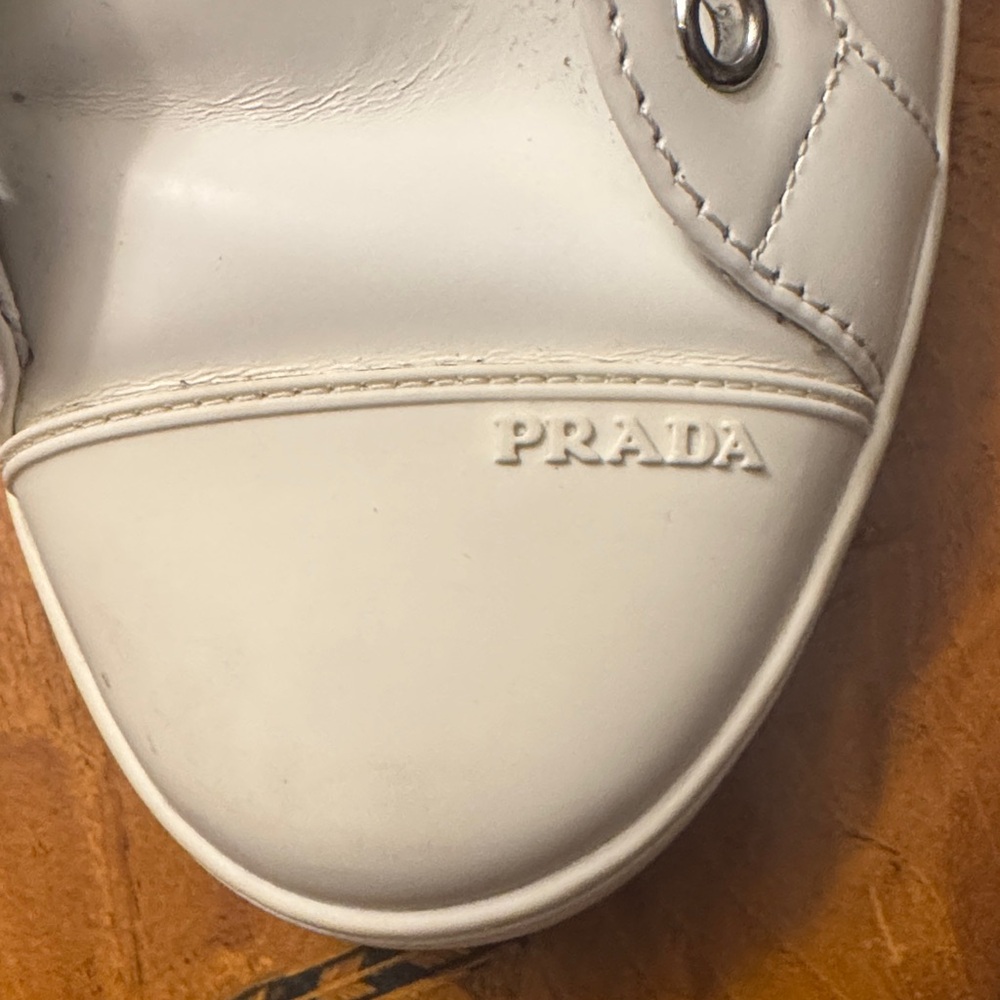 Prada White Women's Sneakers - Picture 5 of 6